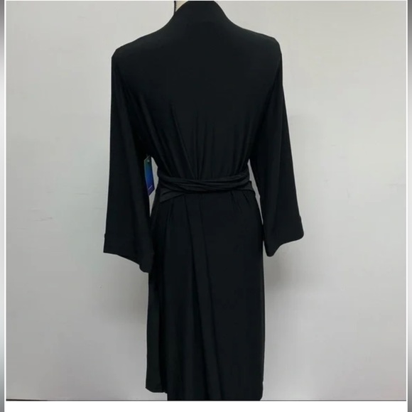 Remade - Black Cross-Over Wrap Dress - 3x - Picture 3 of 6